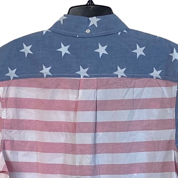 Chubbies The Uncle Sam USA Flag Patriotic Friday Short Sleeve Shirt Sz M NWT - Picture 7 of 16